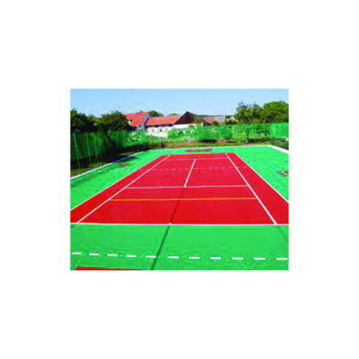 PROVIDING AND LAYING DOUBLE LAYER PP INTERLOCKING FLOORING SYSTEM FOR MULTIPURPOSE (COURT SIZE BORDER INCLUDED)