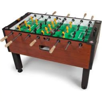 SOCCER TABLE / FOOS BALL TABLE COMPLETE WITH FITTINGS SUPER  HEAVY QUALITY MAHAGONY