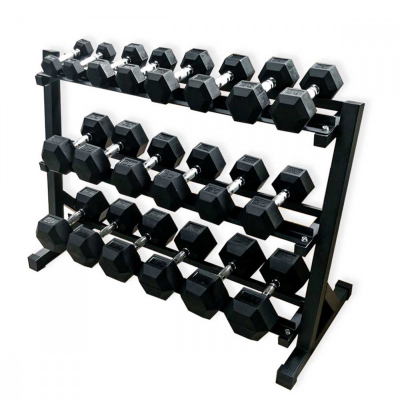 IMPORTED RUBBER COATED HEXAGON DUMBBELL 