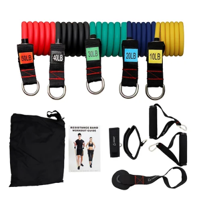 11 PC HOME EXERCISE TUBE SET