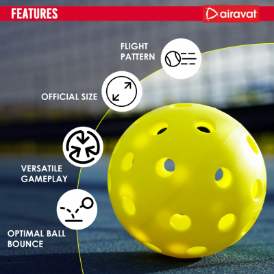 40 HOLE PICKLEBALL - 6 PCS SET